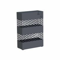 Stovas skėčiams su 4 kabliukais 28 x 12 x 41 cm., juodos spalvos