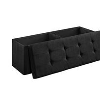 Pufas 110 x 38 x 38 cm, juodas