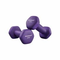 Hantelių rinkinys 2 x 1 kg, violetinės spalvos