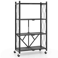 Pastatoma lentyna 71x34x126cm., juodos spalvos