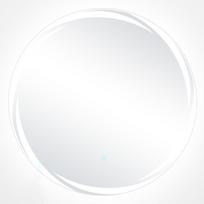 Led sieninis veidrodis 3x60x60cm., sidabrinės spalvos