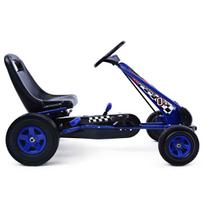 Vaikiškas pedalinis kartingas 98x59x61cm., juodos/mėlynos spalvos