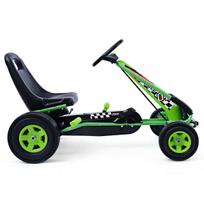Vaikiškas pedalinis kartingas 98x59x61cm., juodos/žalios spalvos