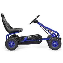 Vaikiškas pedalinis kartingas 92x50x53cm., juodos/mėlynos spalvos