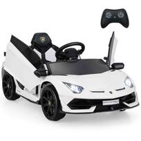 Vaikiškas elektrinis automobilis 107x64x46cm., baltos/juodos spalvos