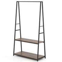 Drabužių kabykla 94x40x171cm., juodos/rudos spalvos