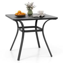 Lauko stalas 80x80x73cm., juodos spalvos