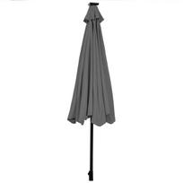 Lauko skėtis 300x253cm., pilkos/juodos spalvos