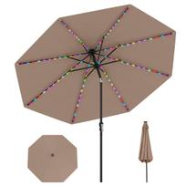 Lauko skėtis 300x246cm., rudos/juodos spalvos