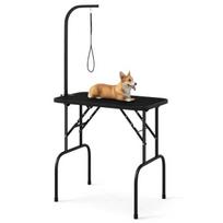 Kirpimo stalas šunims 80,5x46x148cm., juodos spalvos
