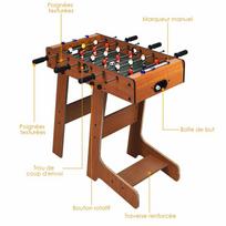 Futbolo stalas 69x60x71cm., įvairių spalvų