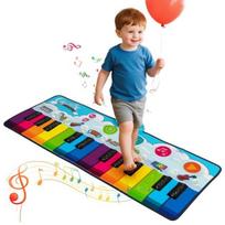 Muzikinis vaikiškas kilimėlis 120x47cm., įvairių spalvų