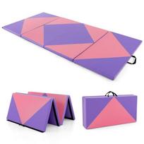 Gimnastikos kilimėlis 240x117x5cm., violetinės/rožinės spalvos