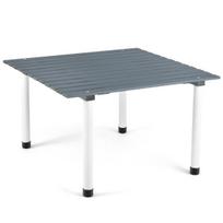 Turistinis sulankstomas stalas 69x69x42cm., pilkos/baltos spalvos
