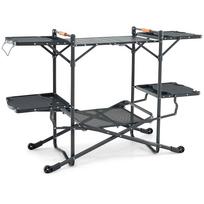 Turistinis sulankstomas stalas 135x54x88cm., juodos spalvos