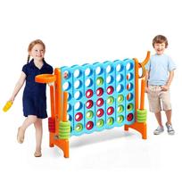 Lauko žaidimas keturis iš eilės 84x33x78,5cm., mėlynos/oranžinės spalvos