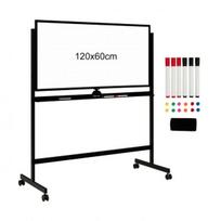 Magnetinė lenta 126x59x165cm., baltos/juodos spalvos