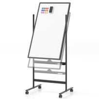 Magnetinė lenta 68x56x183,5cm., baltos/juodos spalvos