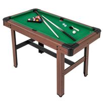 Biliardo stalas 122x61x76cm., rudos/žalios spalvos