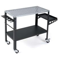 Suvirinimo stalas 128x46x88cm., juodos/sidabrinės spalvos