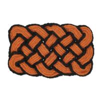 Durų kilimėlis 75x45 cm., oranžinės/juodos spalvos