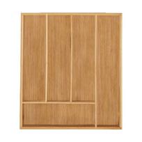 Stalo įrankių padėklas 5x30x34cm., šviesiai rudos spalvos