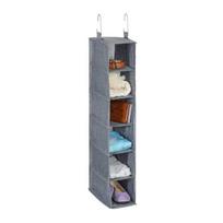 Rinkinys iš 2 pakabinamų spintos organizatorių 92x15,5x30cm., pilkos spalvos