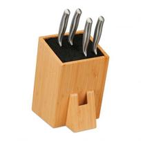 Peilių stovas 25x14,5x22cm., šviesiai rudos/juodos spalvos