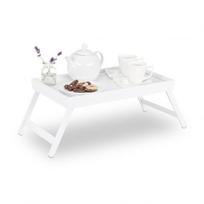 Sulankstomas lovos padėklas 22,5x64x31cm., baltos spalvos