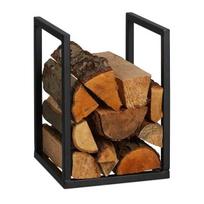 Stovas malkoms 40x30x30cm., juodos spalvos