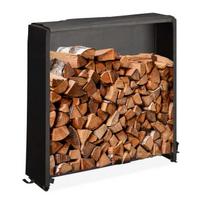 Stovas malkoms 110x110x29cm., juodos spalvos