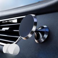 Naujo tipo automobilinis telefono laikiklis su magnetiniu siurbtuku, stipri magnetinė sukama magnetinė jėga automobilinei navigacijai ir automobilio fiksavimui 1pc juoda