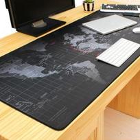Aukštos Kokybės Pasaulio Pelės Kilimėlis Klasikinis Pasaulio Žemėlapis Guminis Pelės Kilimėlis 80cmx30cm gray
