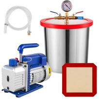 Vakuuminis siurblys 3 CFM 1/4 AG su 13 L vakuumine kamera, ŠVOK šaldymo komplektas