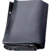 Stačiakampis PVC baseino apsauginis uždangalas, 11,5x19,6 pėdų, medžio anglies spalvos