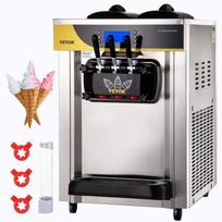 Komercinis stalviršinis ledų gaminimo aparatas, 2200 W, 22–30 l/val., sidabro