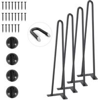 Metalinės baldų kojos 482,6 mm, 226,8 kg, 4 vnt., su gumine apsauga
