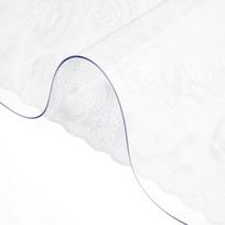 Plastikinis stalo užtiesalas, 40x72 colių, skaidrus, atsparus vandeniui