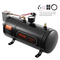 12 V oro kompresorius, 3 L bakas, 120 PSI, traukinys ir padangos