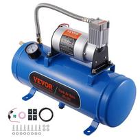 12 V oro kompresorius, 6 L talpa, 120 PSI, traukinio signalams ir padangoms