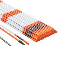 Oranžiniai stiklo pluošto važiuojamosios dalies žymekliai, 122 cm, 50 vnt.