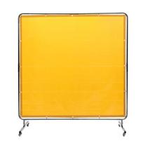 Suvirinimo ekranas su rėmu, 6'x6', vinilo, geltonas, ratukai