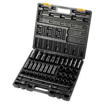 Smūginių galvučių rinkinys 1/2 colio, 43 vnt., 9–30 mm, 6 kampų