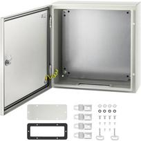 NEMA 4X plieninė elektros dėžutė, 50x50x15 cm, IP66, atspari vandeniui ir dulkėms, lauko/vidui
