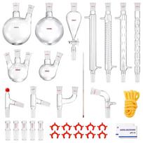 Laboratorinis 3,3 „boro“ distiliavimo rinkinys, 32 vnt., 1000 ml