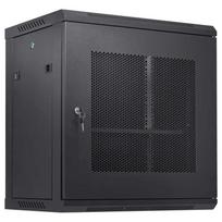 12U sieninė arba grindinė serverio spintelė, 39,4 cm gylio, užrakinama, IT įrangai