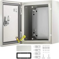 NEMA 4X plieninė elektros dėžutė 25x20x15 cm IP66 atspari vandeniui