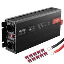 Modifikuotas sinuso bangos keitiklis, 3000 W, DC 12 V į AC 230 V, LCD ekranas, 3 AC lizdai, 2 USB, C tipo prievadas