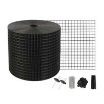 Saulės baterijos apsauga nuo paukščių, 15x3048 cm, su aliuminio tvirtinimo detalėmis, PVC danga, 12,7 mm vielos tinklelis