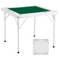 Sulankstomas mahjong ir domino žaidimų stalas, 35,4x35,4 colio, žalias